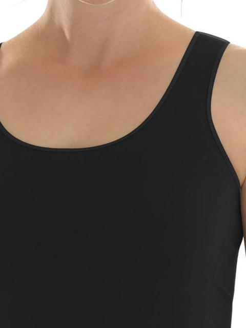 Comazo Damen Unterhemd Achselträger, , 36, schwarz schwarz | 36