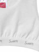 Sweety for Kids Mädchen Bustier Single Jersey 5461 Gr. 140 in weiss 3