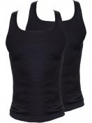 Kumpf Body Fashion Herren Unterhemd 2er Pack Bio Cotton 99602011 Gr. 4 in schwarz 3
