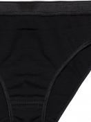 Haasis Bodywear 3er Pack Mädchen Slip Bio-Cotton 55351670 Gr. 104 in schwarz 3