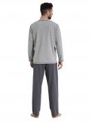 Haasis Bodywear Herren Pyjama Bio-Cotton 77102922 Gr. M in grau-meliert 3