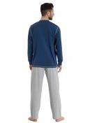 Haasis Bodywear Herren Pyjama Bio-Cotton 77103922 Gr. S in darkblue 3