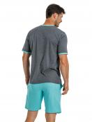 Haasis Bodywear Herren Pyjama Bio-Cotton 77105912 Gr. S in carbon 3