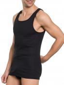 Haasis Bodywear 2er Pack Herren Unterhemd Bio-Cotton 77202011 Gr. XL in schwarz 3