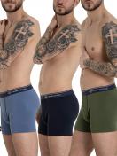 Haasis Bodywear 3er Pack Herren Pants Bio-Cotton 77370413 Gr. M in multi colored 3