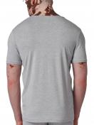 Skiny Herren V-Shirt kurzarm Bamboo Deluxe 080317 Gr. M in stone grey melange 3