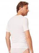 Huber Herren V-Shirt kurzarm hautnah Cool Lyocell Selection 110053 Gr. XL in white 3