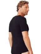 Huber Herren V-Shirt kurzarm hautnah Cool Lyocell Selection 110053 Gr. 3XL in black 3