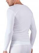 Huber Herren Shirt langarm Cotton Fine Rib 112174 Gr. L in white 3