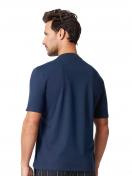 Huber Herren Shirt kurzarm hautnah Night Basic Selection 117101 Gr. M in dress blue 3