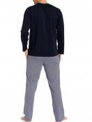 Haasis Bodywear Herren Pyjama Alloverprint 77106922 Gr. XXL in navy-weiss 3