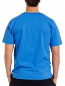 Haasis Bodywear Herren T-Shirt 1/2 Arm Slub Single Jersey 77122153 Gr. L in mid blue 3