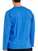 Haasis Bodywear Herren T-Shirt 1/1 Arm Slub Single Jersey 77122163 Gr. L in mid blue 3