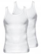 Kumpf Body Fashion Herren Unterhemd 2er Pack Bio Cotton 99601011 Gr. 6 in weiss 4