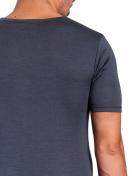 Haasis Bodywear Herren Shirt Wolle-Seide 77171153 Gr. XL in stahlgrau 4