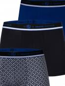 Haasis Bodywear 3er Pack Herren Pants Bio-Cotton 77378413 Gr. XXL in schwarz-royal 4