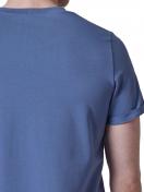 Skiny Herren Shirt kurzarm Night In Mix & Match 080508 Gr. L in moonlight blue 4