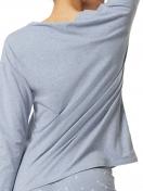 Skiny Damen Shirt langarm Night In Mix & Match 080775 Gr. 36 in denim melange 4