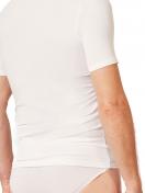 Huber Herren V-Shirt kurzarm hautnah Cool Lyocell Selection 110053 Gr. XL in white 4