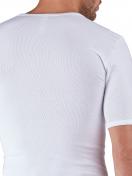 Huber Herren Shirt kurzarm Cotton Fine Rib 112146 Gr. XXL in white 4