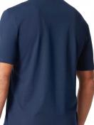 Huber Herren Shirt kurzarm hautnah Night Basic Selection 117101 Gr. M in dress blue 4