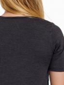 Haasis Bodywear Damen Shirt 1/2 Arm Wolle & Seide 66141620 Gr. L in stahlgrau 4