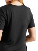 Halbarm-Shirt Loungewear Modal 16 460 874 0 Gr. 38 in schwarz 4