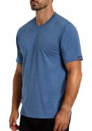 Kumpf Body Fashion 2er Sparpack Herren T-Shirt Bio Cotton 99161153 Gr. 5 in poseidon stahlgrau-melange 5