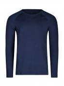 Skiny Herren Shirt langarm Night In Mix & Match 080509 Gr. S in crown blue 5