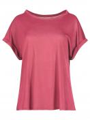 Huber Damen Shirt kurzarm hautnah Night Basic Selection 019004 Gr. 42 in rose wine 5