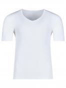 Huber Herren V-Shirt kurzarm hautnah Cool Lyocell Selection 110053 Gr. XL in white 5