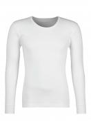 Huber Herren Shirt langarm Cotton Fine Rib 112174 Gr. L in white 5