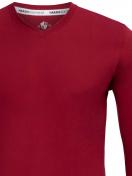 Haasis Bodywear Herren V-Shirt 1/1 Arm Bio-Cotton 77114063 Gr. XXL in weinrot 6