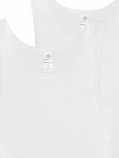 Haasis Bodywear 2er Pack Herren Unterhemd Bio-Cotton 77201011 Gr. L in weiss 6