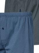 Haasis Bodywear Herren Jersey-Boxer 2er Pack Single Jersey 77221453 Gr. M in navy-print 6